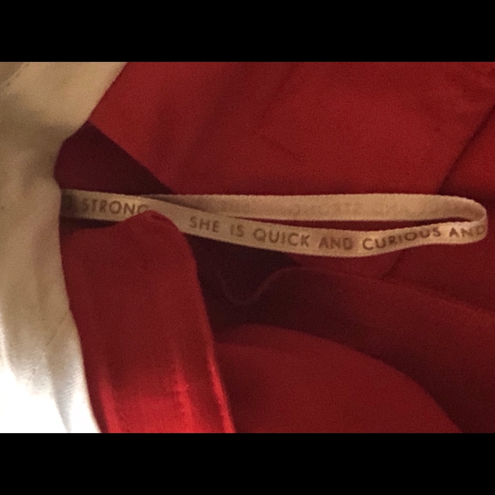 Red Kate Spade Signature Cotton Ankle Pant SZ 6 - Picture 4 of 5